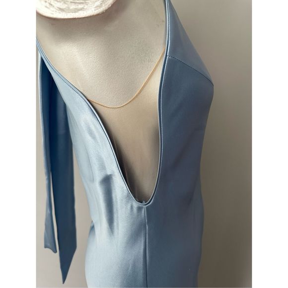 GALVAN LONDON Scallop Sienna Dress - Ice Blue FR40/US8 $1495 - Picture 8 of 15